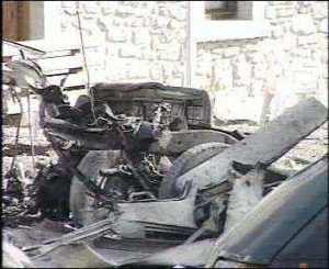 El vehiculo quedo destrozado