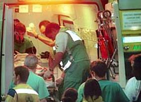 Otra imagen de los esfuerzos por salvar la vida de Ignacio