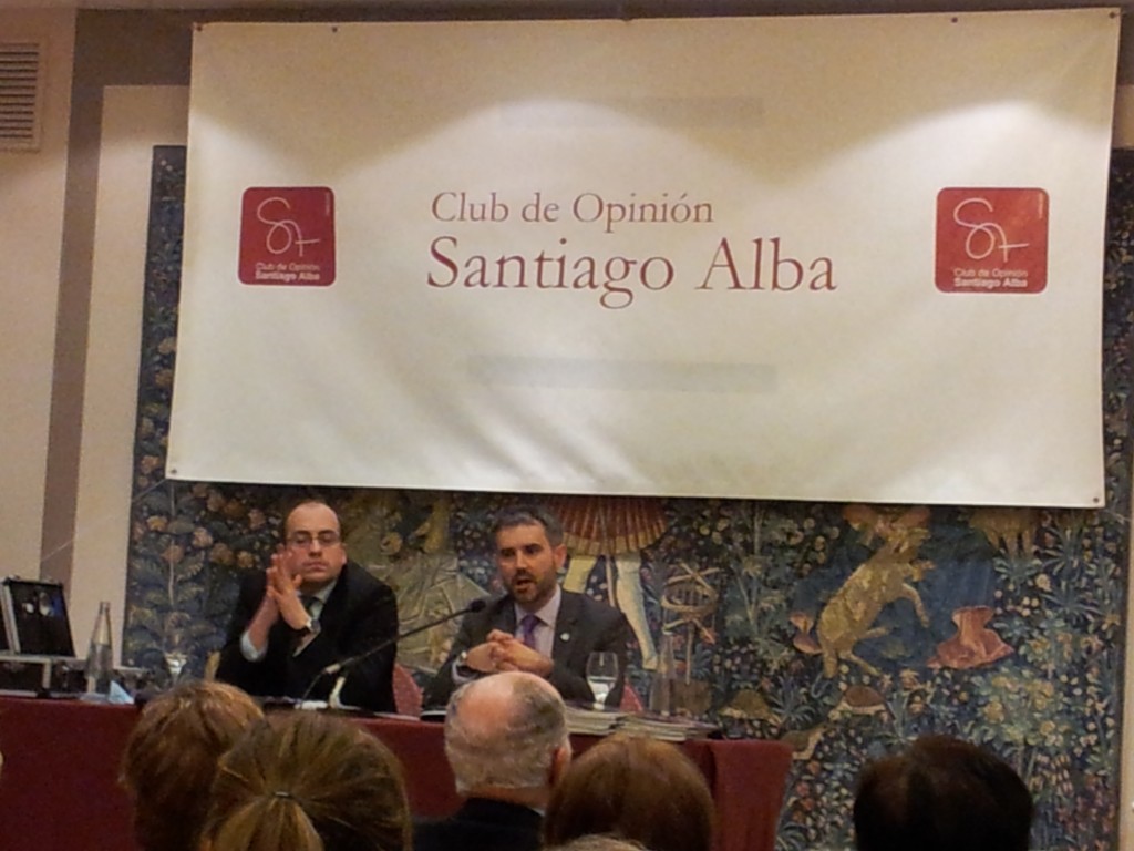 Antonio Cela en un momento de su intervención