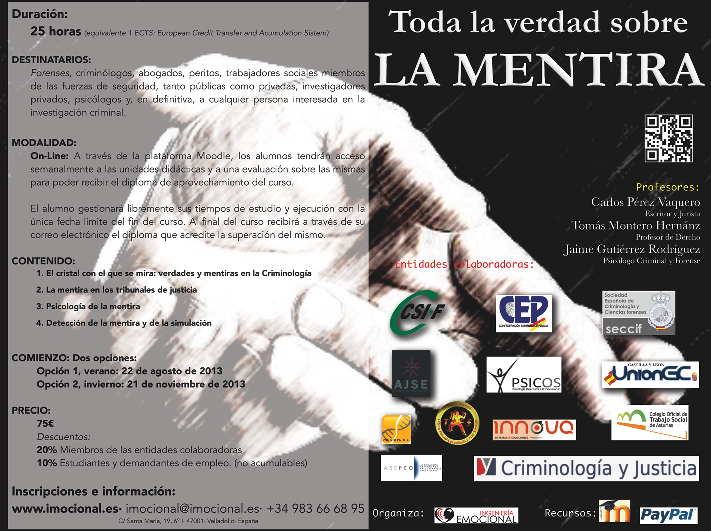 Curso on-line "La verdad sobre la mentira"