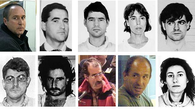 Fotografías de algunos de los presos que pueden beneficiarse tras la derogación de la doctrina Parot. EFE