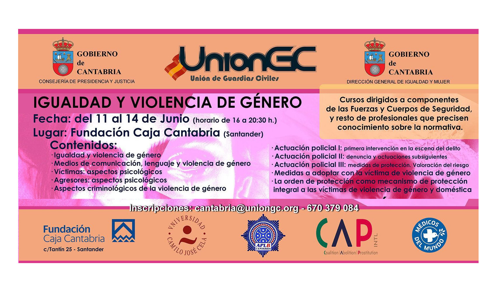Curso sobre igualdad y violencia de género